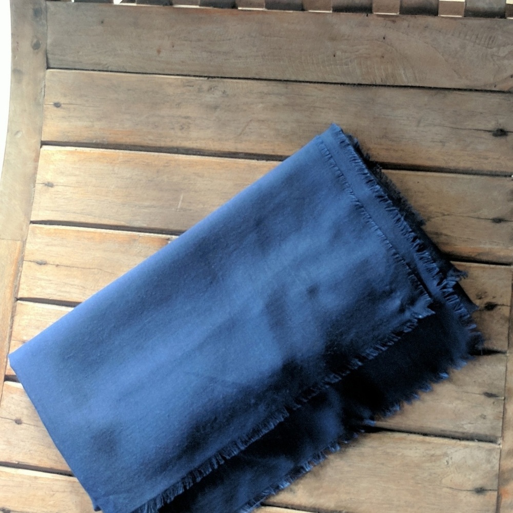 Lightweight square navy scarf | NWOT